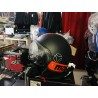 CASCO DEMI JET FGTR FLUO Nero Rosso 21