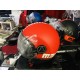 CASCO DEMI JET FGTR CLASSIC ROSSO OPACO E BIANCO