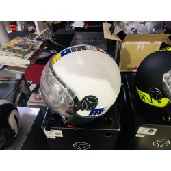 CASCO MOMODESIGN DEMI JET FGTR CLASSIC BIANCO OPACO  DECAL COLOR