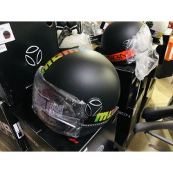 CASCO MOMODESIGN DEMI JET FGTR CLASSIC NERO OPACO DECAL PIxel multicolor COLOR