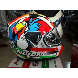 casco REPLICA MELANDRI MISANO nolan replica MOTOGPGEMINI - 65 metal white