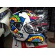 casco REPLICA MELANDRI MISANO nolan replica MOTOGPGEMINI - 65 metal white