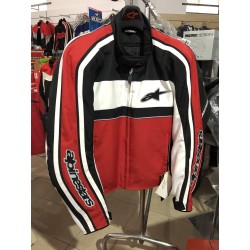 Alpinestars Giacca in Cordura impermeabile 4 stagioni T-DYNO colore rosso nero bianco