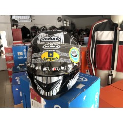 CASCO VEMAR integrale grafica bianco nero grigio FULL FACE