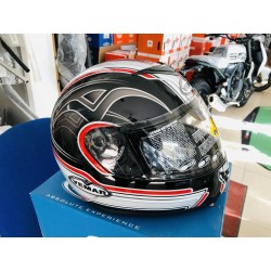 CASCO VEMAR grafica bianco nero rosso integrale FULL FACE